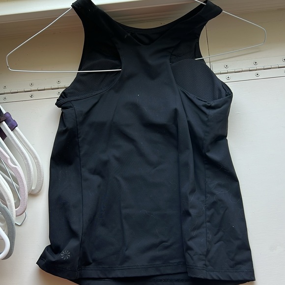 basic black tank top with built in bra ATHLETA size xs - Picture 2 of 2